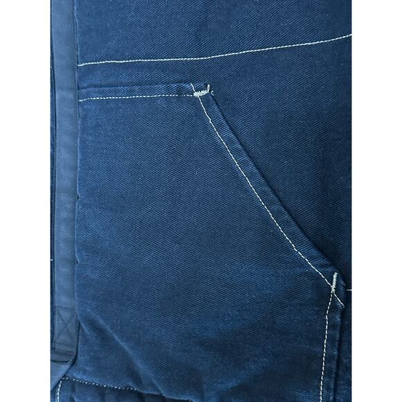 Vintage Guess Jeans Quilted Denim Vest XL Blue - Picture 6 of 7